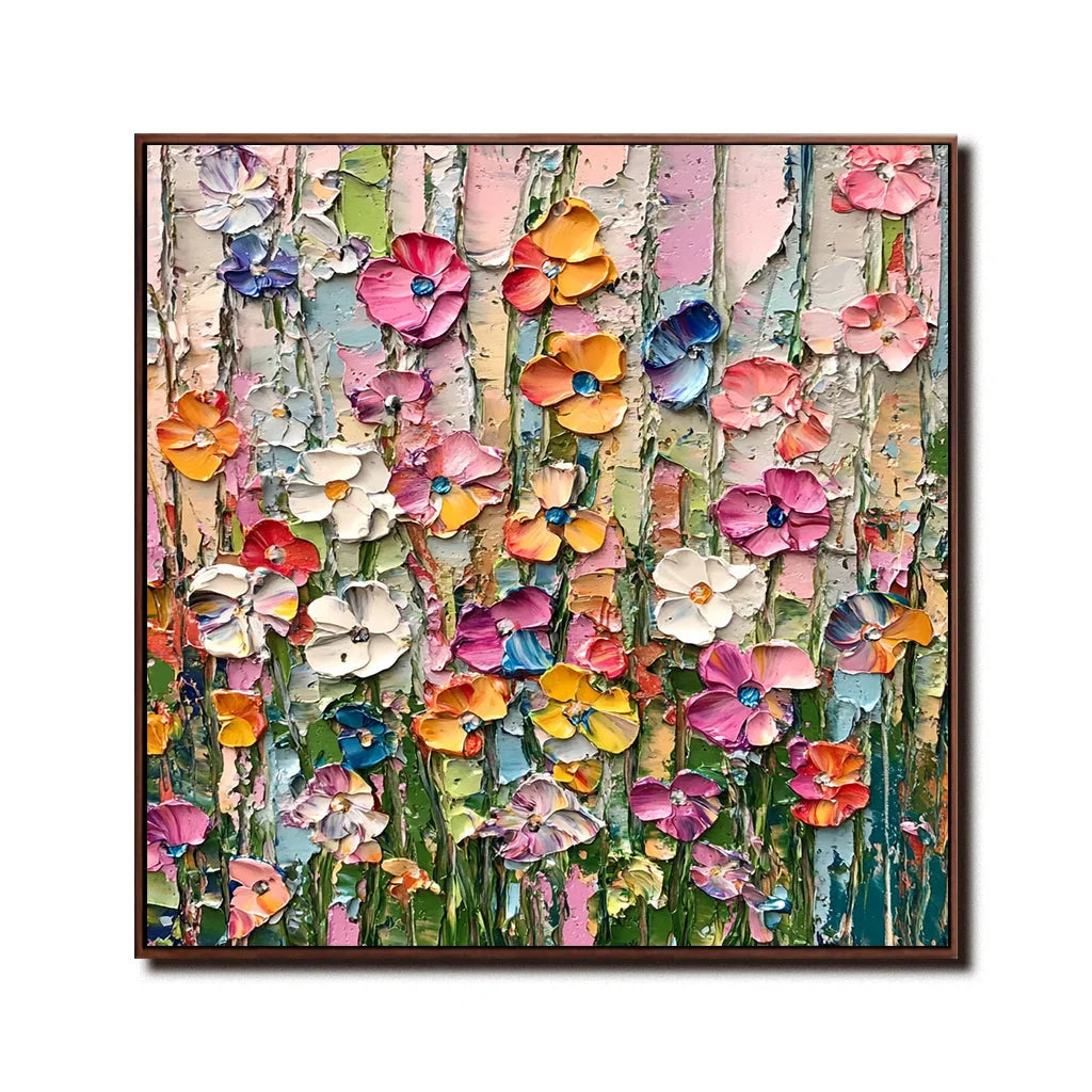Multicolor Floral Bloom Extravaganza - Artwallpainting