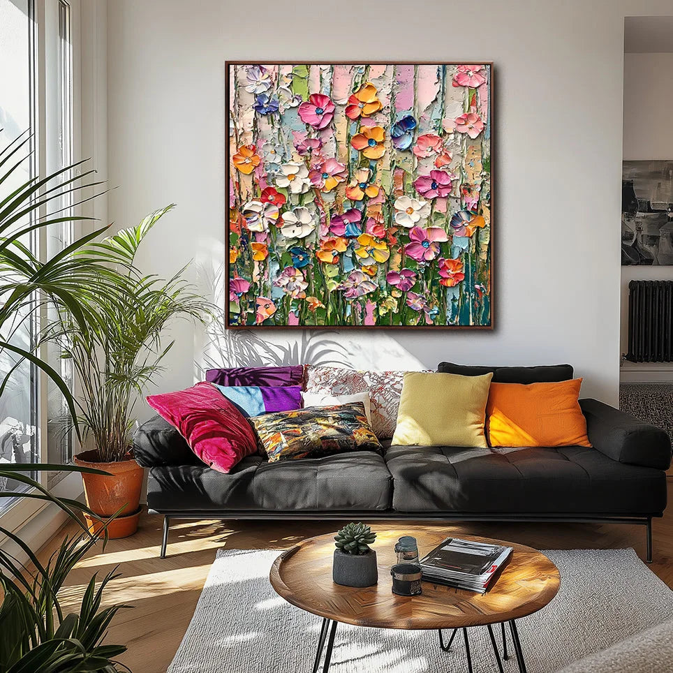 Multicolor Floral Bloom Extravaganza - Artwallpainting