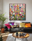 Multicolor Floral Bloom Extravaganza - Artwallpainting