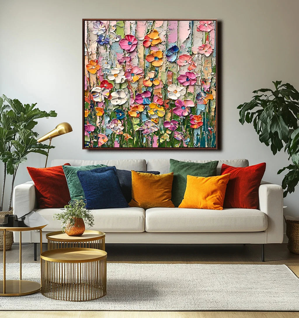 Multicolor Floral Bloom Extravaganza - Artwallpainting