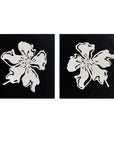 Multicolor Floral Elegance Diptych Art - Artwallpainting