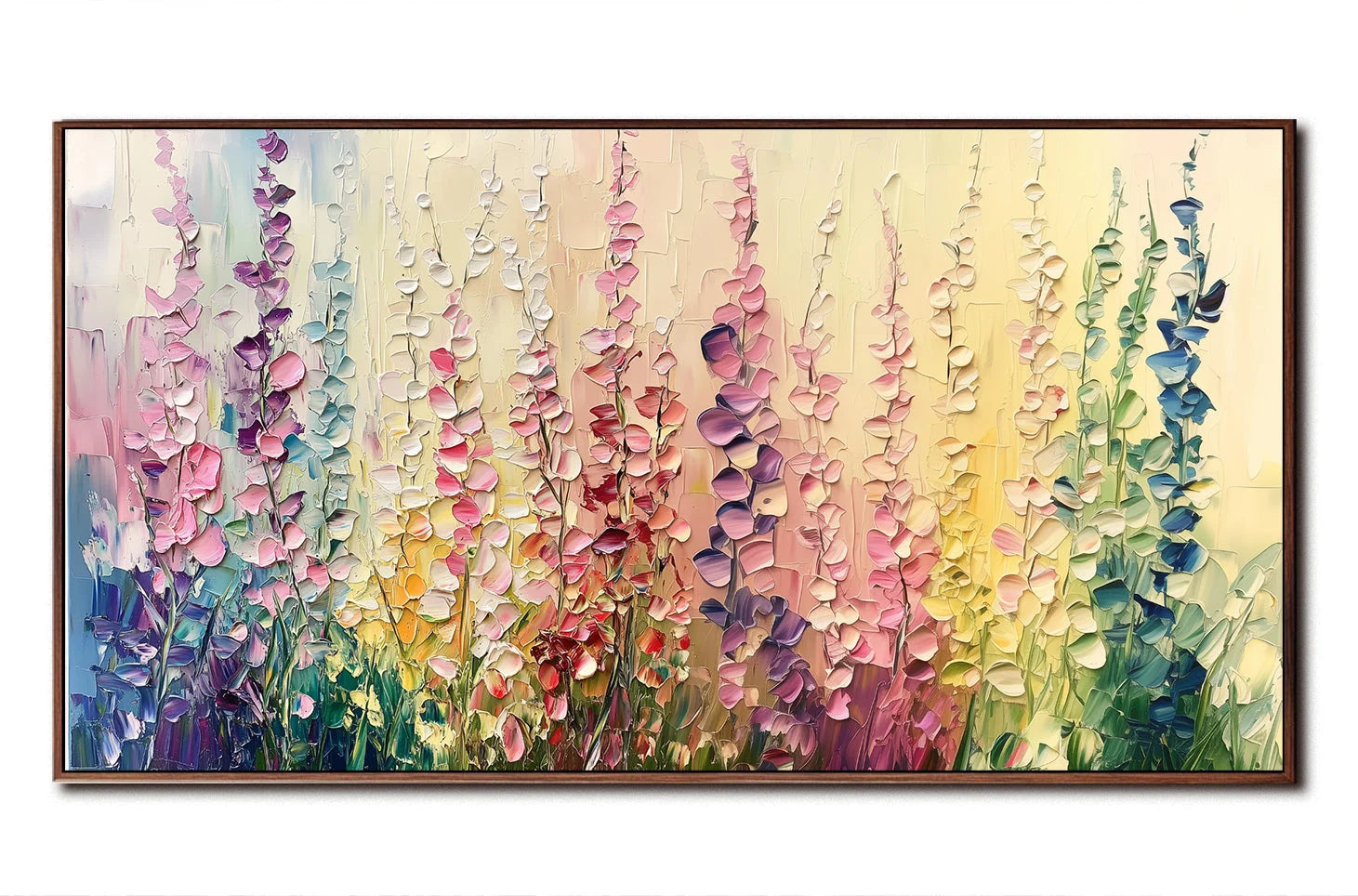 Multicolor Floral Symphony Canvas Art - Artwallpainting