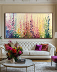 Multicolor Floral Symphony Canvas Art - Artwallpainting