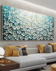 Multicolor Floral Symphony Ocean Breeze - Artwallpainting