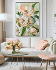 Multicolor Flourishing Beauty-Hand-Painted Abstract Thick-Painted Floral Wall Art - Artwallpainting
