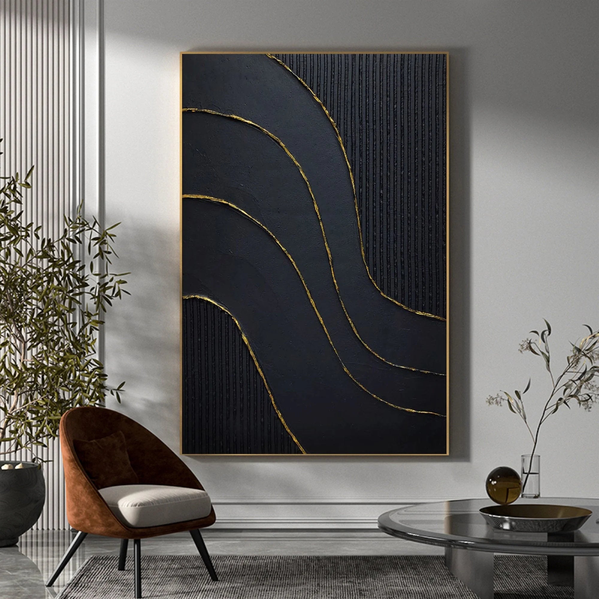 Multicolor Flow Abstract Textured Canvas - Artwallpainting