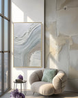 Multicolor Flow Of Serenity Neutral Abstract Wall Art - Artwallpainting