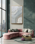 Multicolor Flow Of Serenity Neutral Abstract Wall Art - Artwallpainting