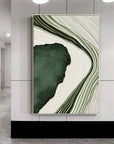 Multicolor Flowing Greens Canvas Painting For Home Decoration - Artwallpainting