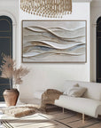 Multicolor Flowing Harmony Textured Wave Wall Art - Artwallpainting