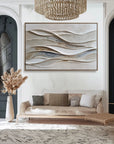Multicolor Flowing Harmony Textured Wave Wall Art - Artwallpainting