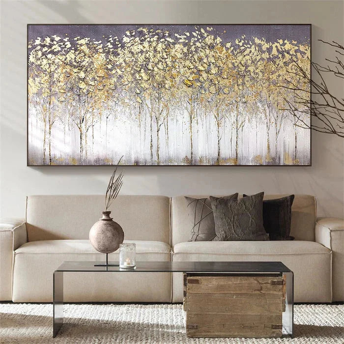 Multicolor Forest Abstract Canvas Art - Artwallpainting