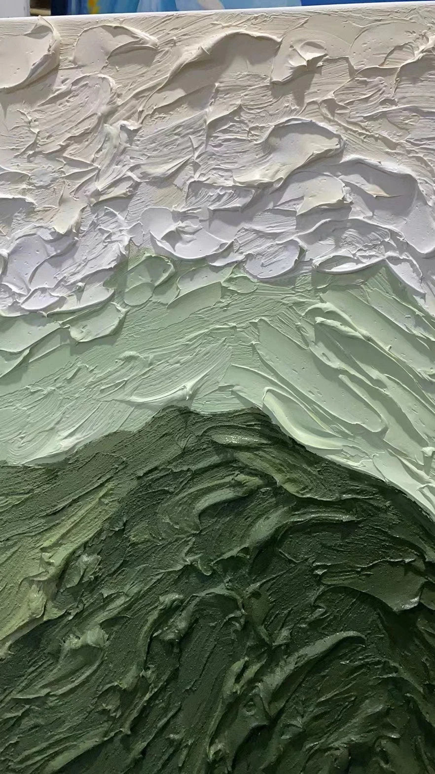 Multicolor Forest Ridge - Abstract Textured Wall Art - Artwallpainting