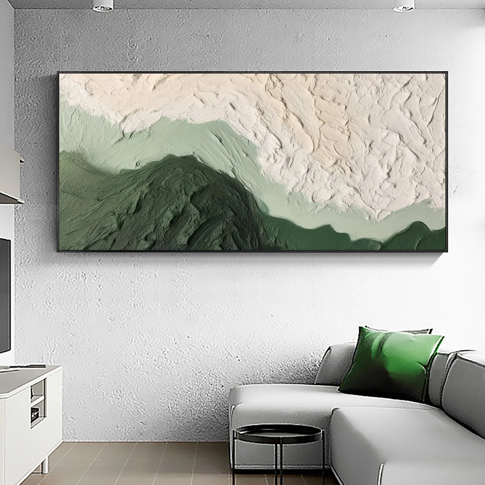Multicolor Forest Ridge - Abstract Textured Wall Art - Artwallpainting