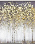 Multicolor Forest Textured Abstract Oil Painting - Nature-Inspired Art For International - Artwallpainting