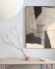 Multicolor Fractured Dimensions Modern Abstract Geometry - Artwallpainting