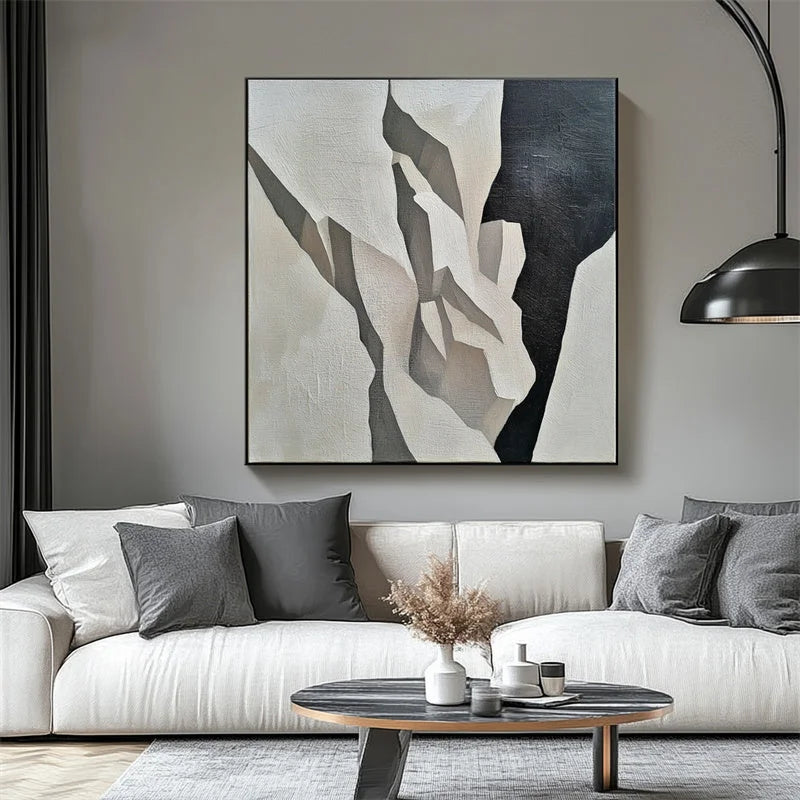 Multicolor Fractured Elegance Canvas Painting For Home Decoration - Artwallpainting