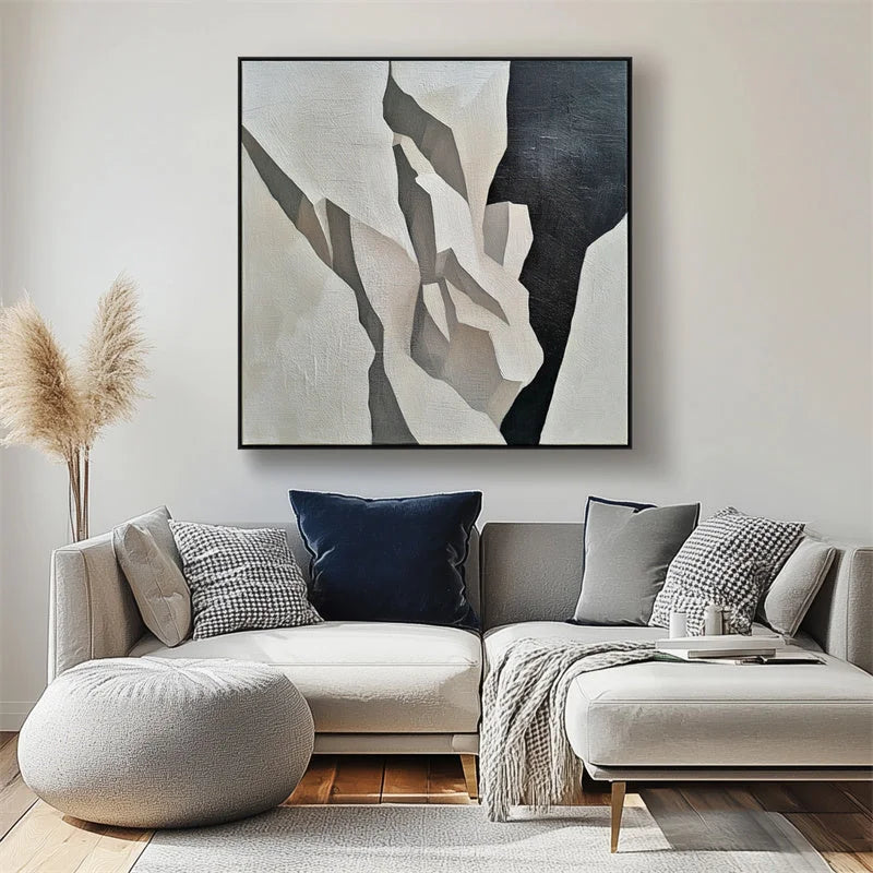 Multicolor Fractured Elegance Canvas Painting For Home Decoration - Artwallpainting