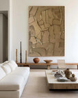 Multicolor Fragments - Modern Wabi-Sabi Textured Abstract Oil Painting - Artwallpainting