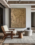 Multicolor Fragments - Modern Wabi-Sabi Textured Abstract Oil Painting - Artwallpainting