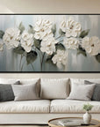 Multicolor Garden Elegance-Wabi-Sabi Style Hand-Painted Morandi Color Series Floral Texture Wall Art - Artwallpainting