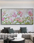 Multicolor Garden Of Bloom Textured Floral Art - Artwallpainting