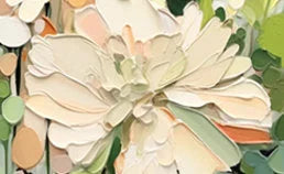 Multicolor Garden Serenity Canvas Painting For Home Decoration - Artwallpainting