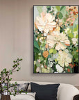 Multicolor Garden Serenity Canvas Painting For Home Decoration - Artwallpainting