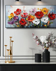 Multicolor Garden Symphony - Colorful Textured Wall Art For Modern Decor - Artwallpainting