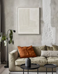 Multicolor Geometric 3D Textured Painting - Silent Structure - Artwallpainting
