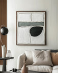 Multicolor Geometric Abstract Oil Painting - Quiet Geometry - Artwallpainting