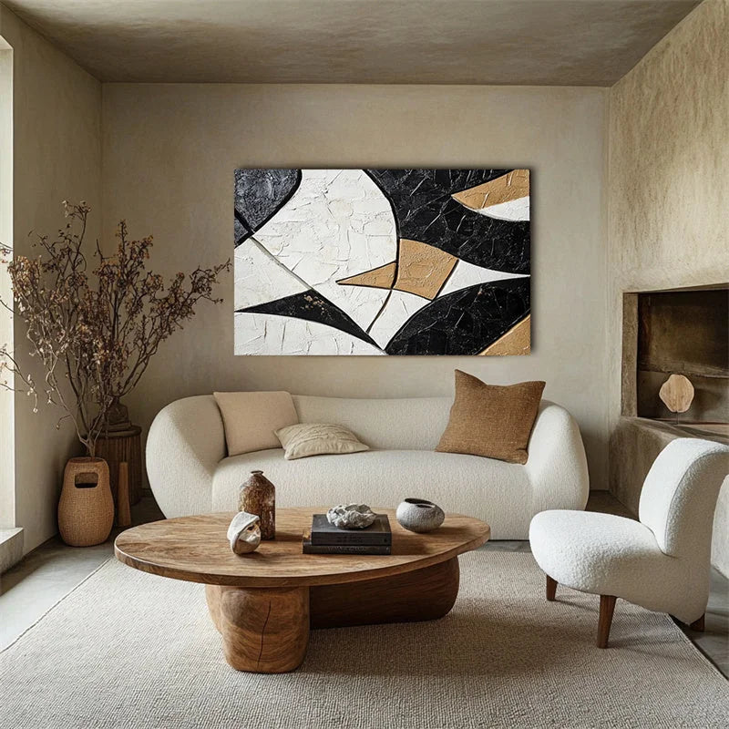 Multicolor Geometric Harmony In Texture - Artwallpainting