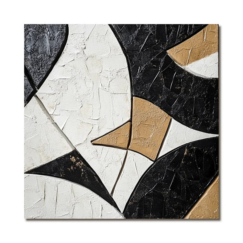 Multicolor Geometric Harmony In Texture - Artwallpainting