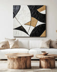 Multicolor Geometric Harmony In Texture - Artwallpainting