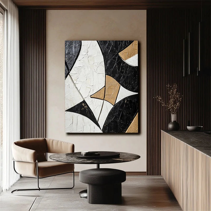 Multicolor Geometric Harmony In Texture - Artwallpainting