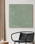 Multicolor Geometric Textured Canvas Wall Art In Blue-Green - Artwallpainting