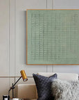 Multicolor Geometric Textured Canvas Wall Art In Blue-Green - Artwallpainting