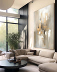 Multicolor Glow Abstract Cityscape Canvas Art - Artwallpainting