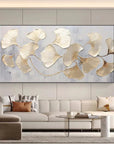 Multicolor Gold Leaf Botanical Wall Art - Artwallpainting