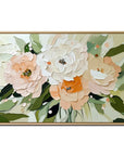 Multicolor Graceful Bloom-Horizontal Hand-Drawn Flower Cluster Texture Wall Art - Artwallpainting