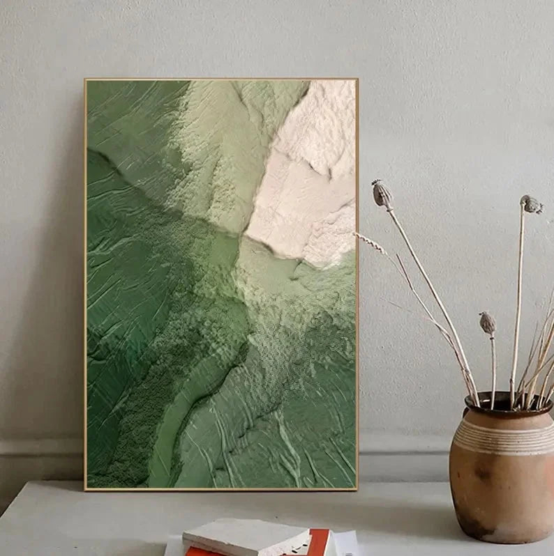 Multicolor Green Ocean Canvas Painting For Home Decoration - Artwallpainting