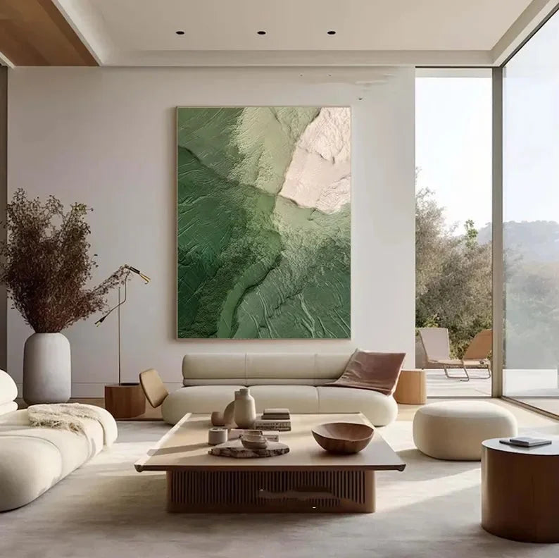 Multicolor Green Ocean Canvas Painting For Home Decoration - Artwallpainting