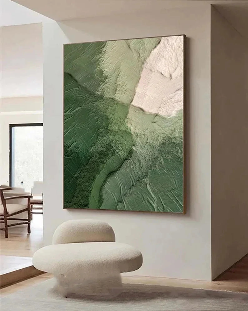 Multicolor Green Ocean Canvas Painting For Home Decoration - Artwallpainting
