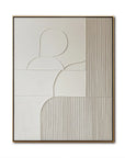 Multicolor Harmonic Duality-Modern Minimalist Art Featuring Arcs And Lines On A Double-Sided Wall - Artwallpainting