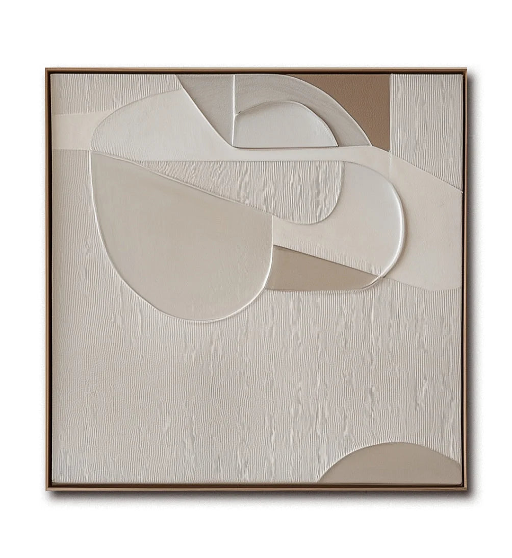 Multicolor Harmony In Neutral Canvas - Artwallpainting
