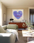 Multicolor Heartfelt Abstract Oil Painting Inspirational Text Art For Walls - Artwallpainting