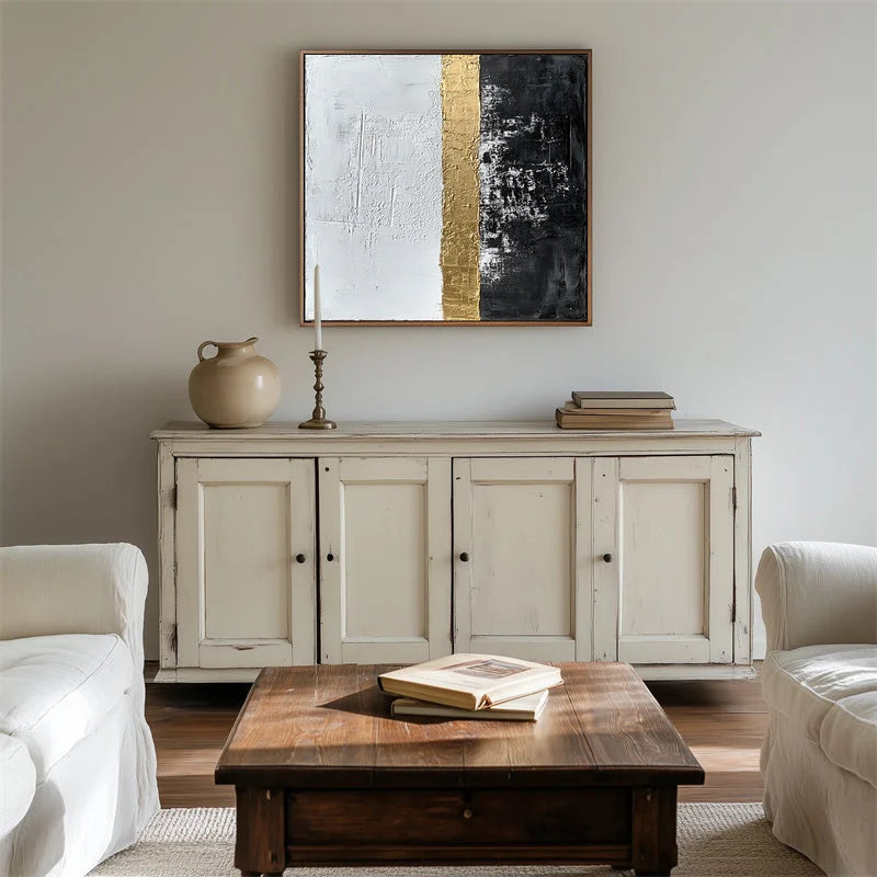 Multicolor Horizon Abstract Art Canvas Painting For Home Decoration - Artwallpainting