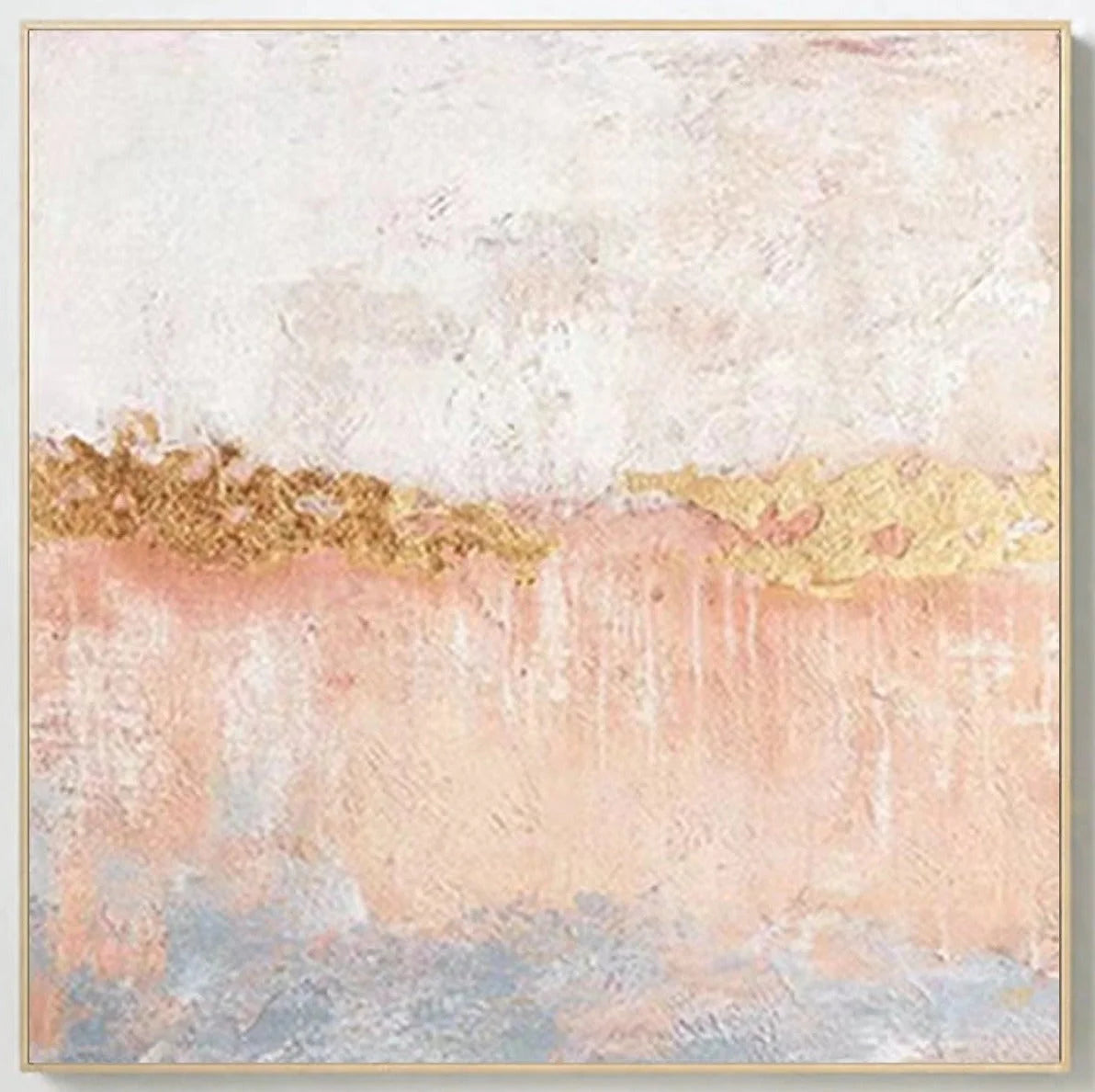 Multicolor Horizon Abstract Textured Wall Art - Artwallpainting
