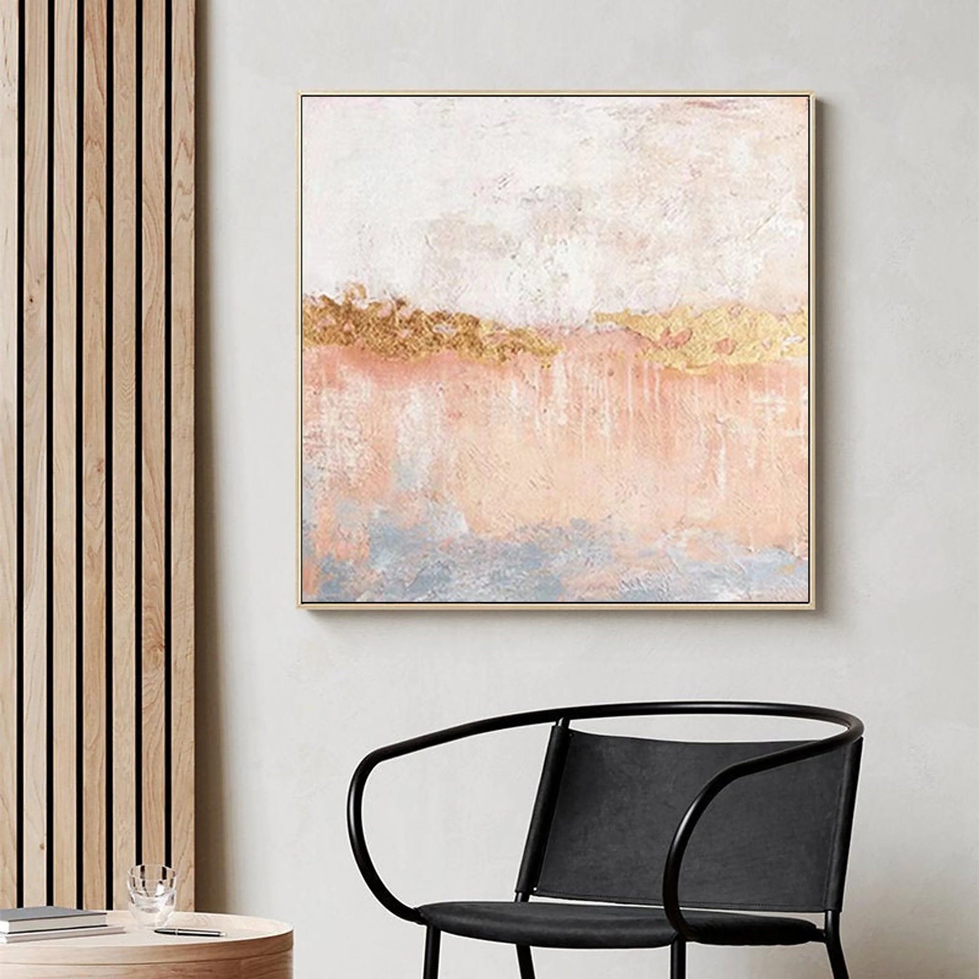 Multicolor Horizon Abstract Textured Wall Art - Artwallpainting