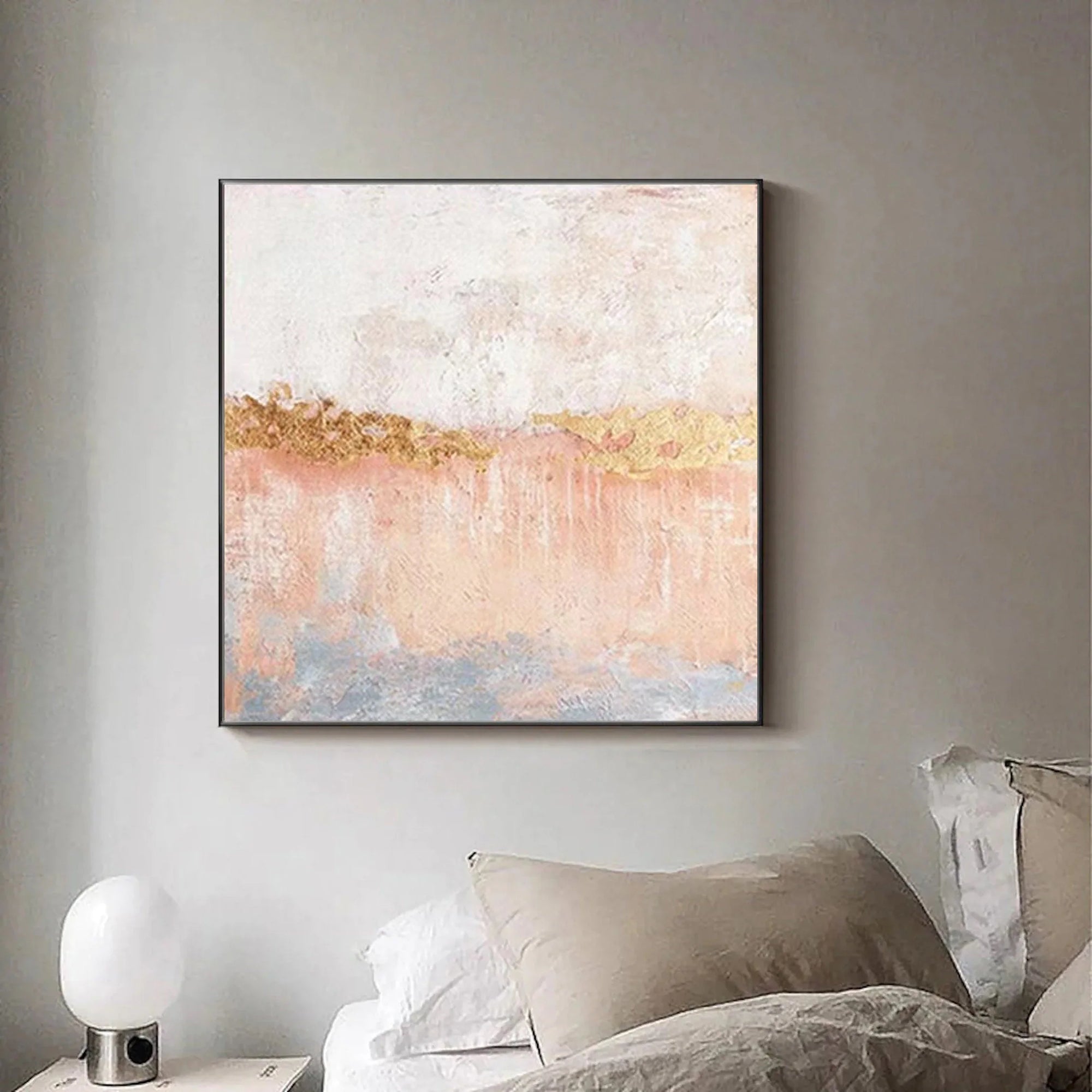 Multicolor Horizon Abstract Textured Wall Art - Artwallpainting